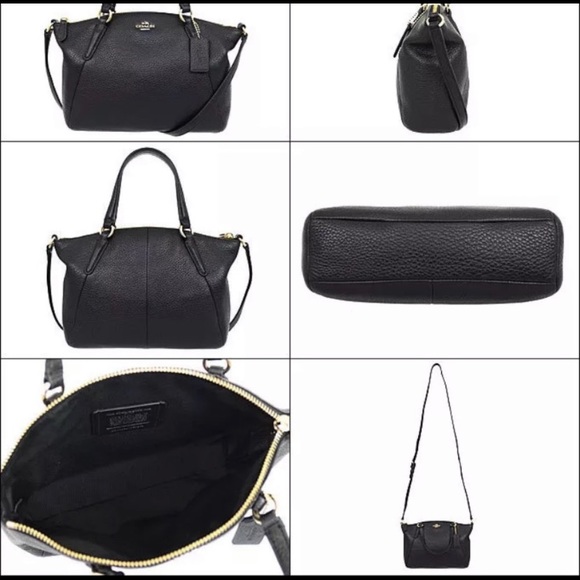 ⛔️SOLD⛔️Authentic Coach pebbled leather Satchel/Cr - Picture 7 of 8